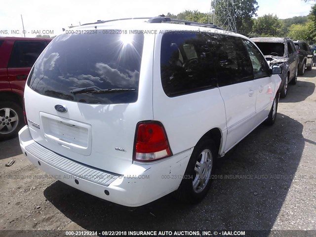 2FMDA52225BA04899 - 2005 FORD FREESTAR SEL WHITE photo 4