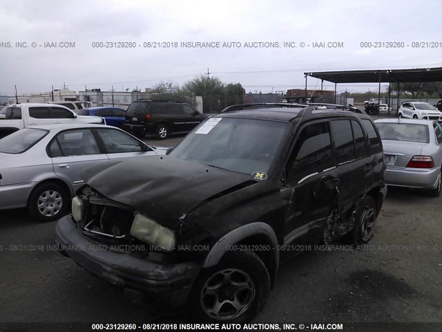 2CNBJ734616954608 - 2001 CHEVROLET TRACKER ZR2 BLACK photo 2