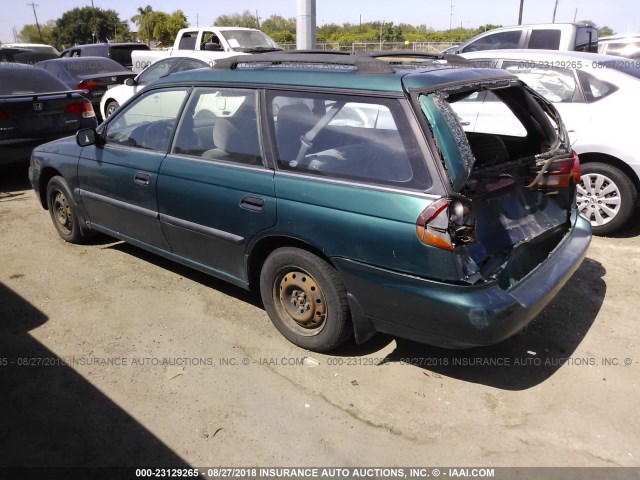 4S3BK4256V7317993 - 1997 SUBARU LEGACY BRIGHTON GREEN photo 3