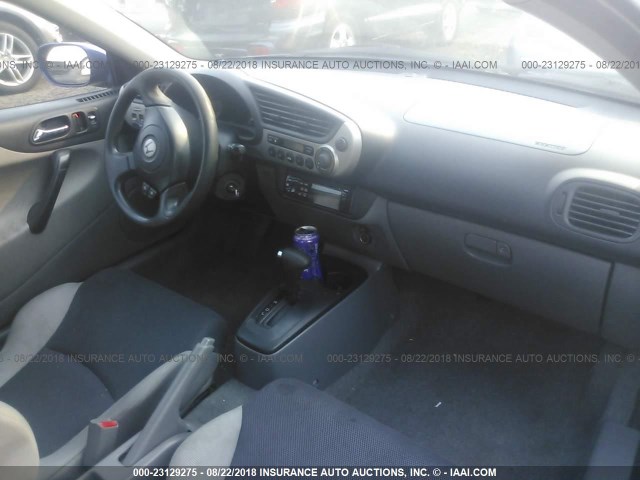 JHMZE14711T002571 - 2001 HONDA INSIGHT BLUE photo 5