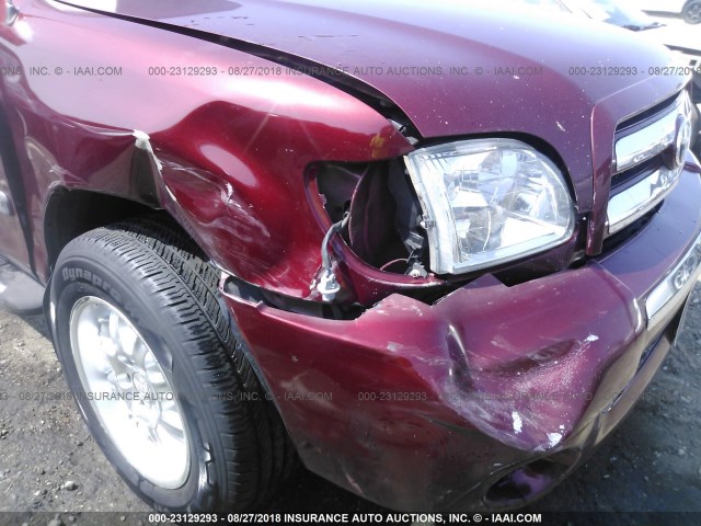 5TBRT34133S427864 - 2003 TOYOTA TUNDRA ACCESS CAB SR5 BURGUNDY photo 6