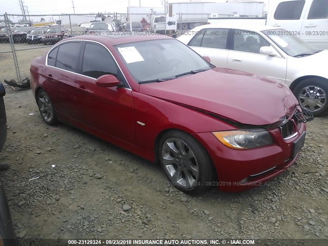 WBAVB73567VH21131 - 2007 BMW 335 I RED photo 1