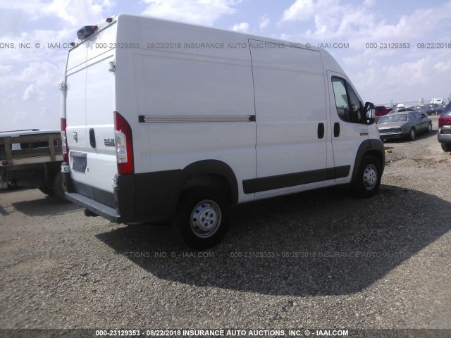 3C6TRVBG7GE100664 - 2016 RAM PROMASTER 1500 1500 HIGH WHITE photo 4