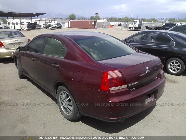 4A3AB36F57E081373 - 2007 MITSUBISHI GALANT ES MAROON photo 3