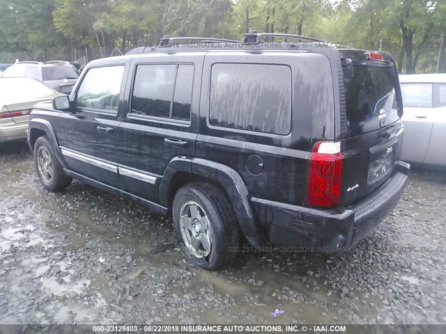 1J8HG48K07C606556 - 2007 JEEP COMMANDER BLACK photo 3
