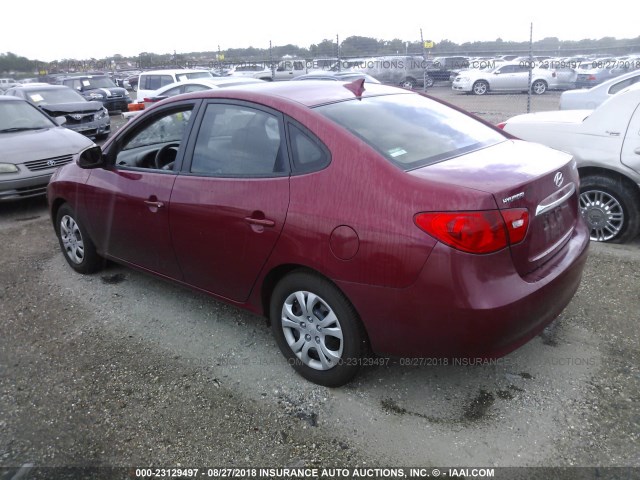 KMHDU4AD8AU129088 - 2010 HYUNDAI ELANTRA BLUE/GLS/SE MAROON photo 3