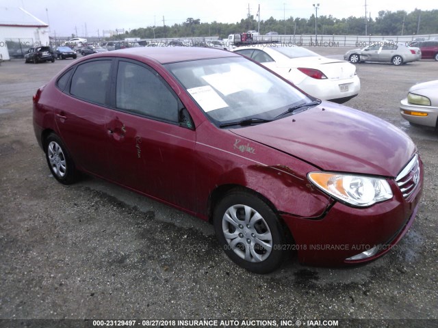 KMHDU4AD8AU129088 - 2010 HYUNDAI ELANTRA BLUE/GLS/SE MAROON photo 5