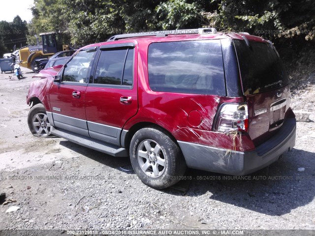 1FMFU16517LA75530 - 2007 FORD EXPEDITION XLT RED photo 3