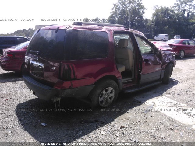 1FMFU16517LA75530 - 2007 FORD EXPEDITION XLT RED photo 4