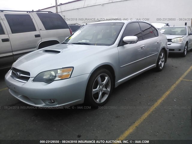 4S3BL676354216017 - 2005 SUBARU LEGACY GT LIMITED SILVER photo 2