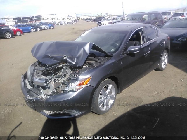 19VDE1F38FE004462 - 2015 ACURA ILX 20 GRAY photo 2