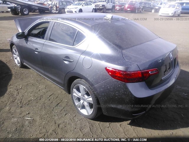 19VDE1F38FE004462 - 2015 ACURA ILX 20 GRAY photo 3