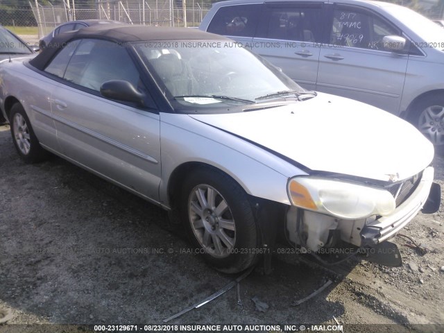 1C3EL75R56N115741 - 2006 CHRYSLER SEBRING GTC SILVER photo 1