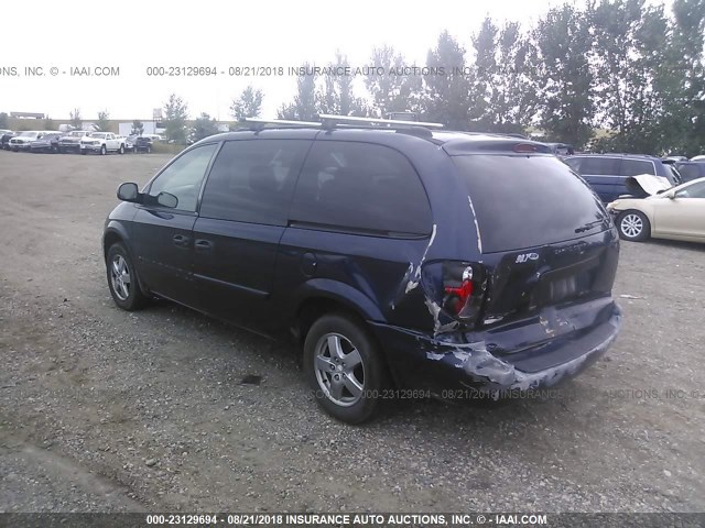 1D4GP24R55B427042 - 2005 DODGE GRAND CARAVAN SE BLUE photo 3