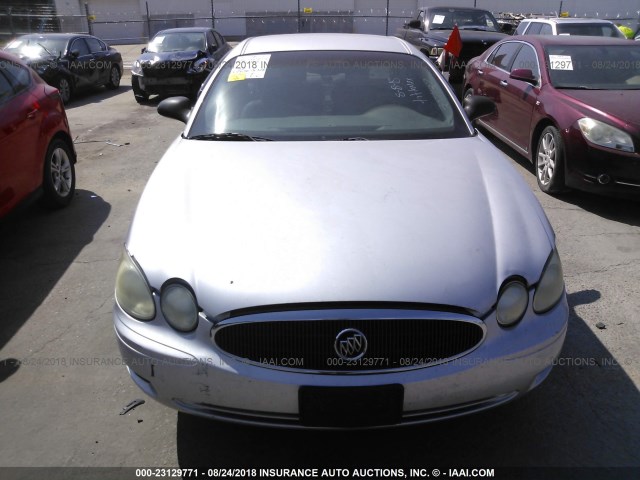 2G4WC532151307132 - 2005 BUICK LACROSSE CX SILVER photo 6