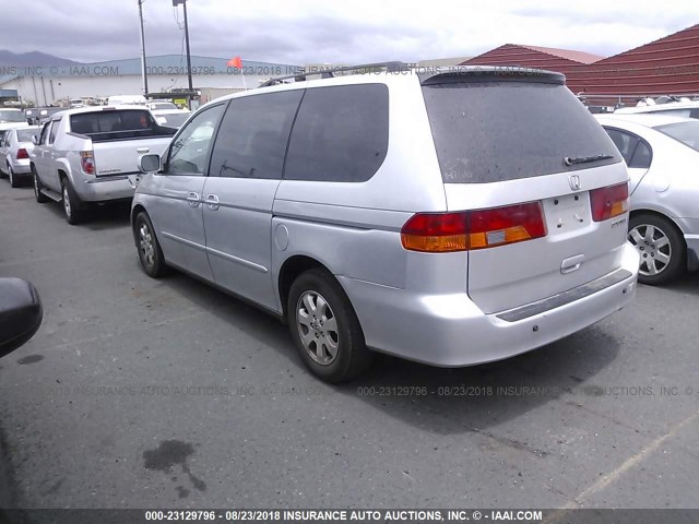 5FNRL18953B000038 - 2003 HONDA ODYSSEY EXL SILVER photo 3