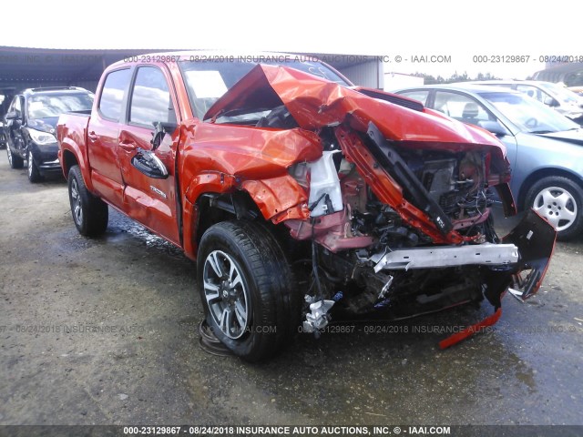 5TFCZ5AN4HX066788 - 2017 TOYOTA TACOMA DBL CAB/SR/TRDSPT/OR/PRO ნარინჯისფერი ფოტო 1
