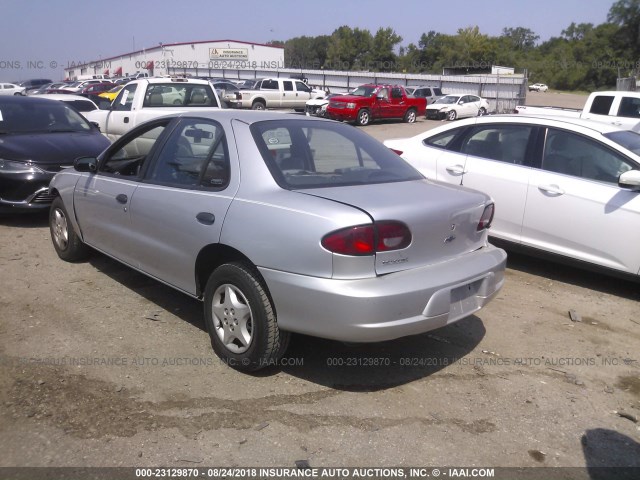 1G1JC524X17211720 - 2001 CHEVROLET CAVALIER CNG SILVER photo 3