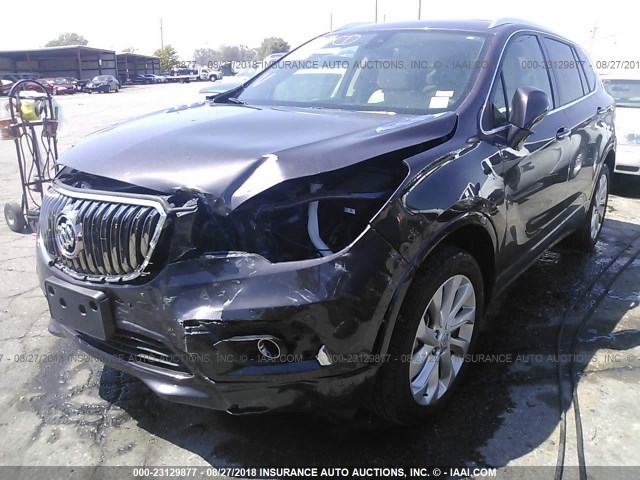 LRBFXESX6GD173407 - 2016 BUICK ENVISION PREMIUM GRAY photo 2