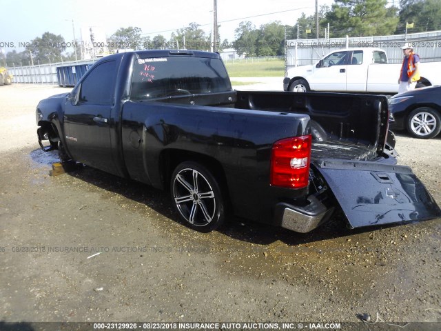 1GCEC14C48Z331355 - 2008 CHEVROLET SILVERADO C1500 BLACK photo 3