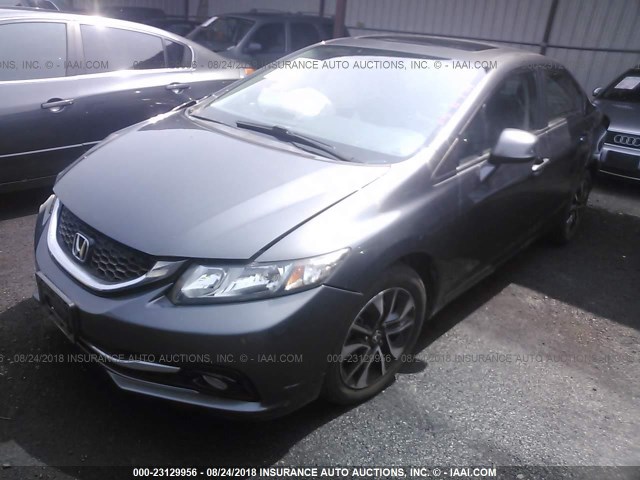 2HGFB2F95DH541568 - 2013 HONDA CIVIC EXL 灰色 照片 2