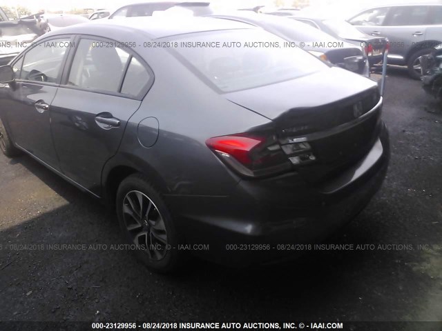 2HGFB2F95DH541568 - 2013 HONDA CIVIC EXL 灰色 照片 3