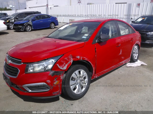 1G1PC5SH6G7179175 - 2016 CHEVROLET CRUZE LIMITED LS RED photo 2
