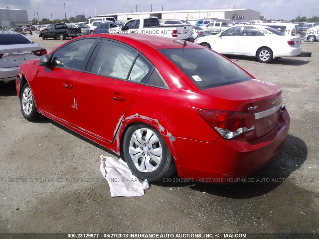 1G1PC5SH6G7179175 - 2016 CHEVROLET CRUZE LIMITED LS RED photo 3