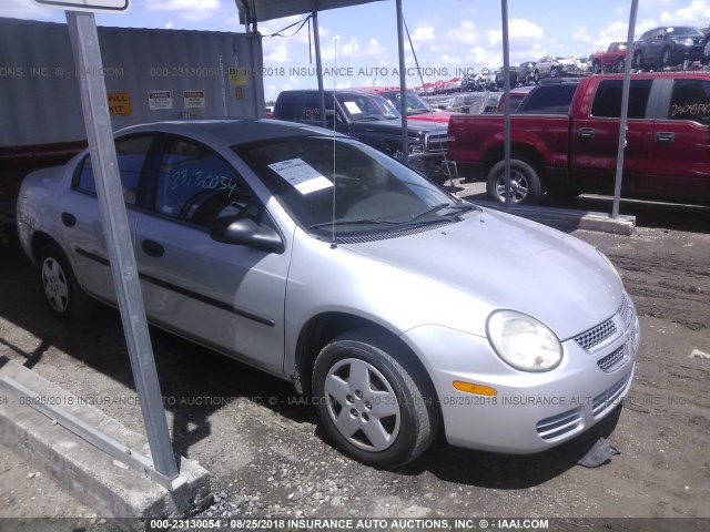 1B3ES26C14D573695 - 2004 DODGE NEON SE SILVER photo 1