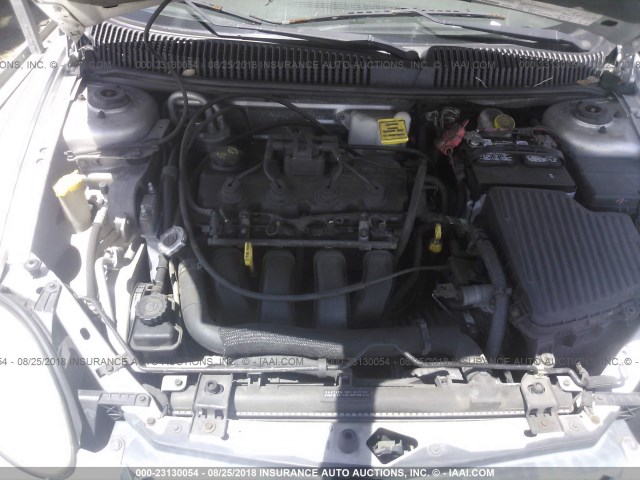 1B3ES26C14D573695 - 2004 DODGE NEON SE SILVER photo 10