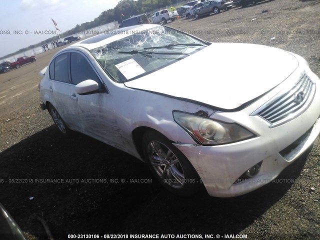 JN1CV6AP8BM301322 - 2011 INFINITI G37 SPORT WHITE photo 1