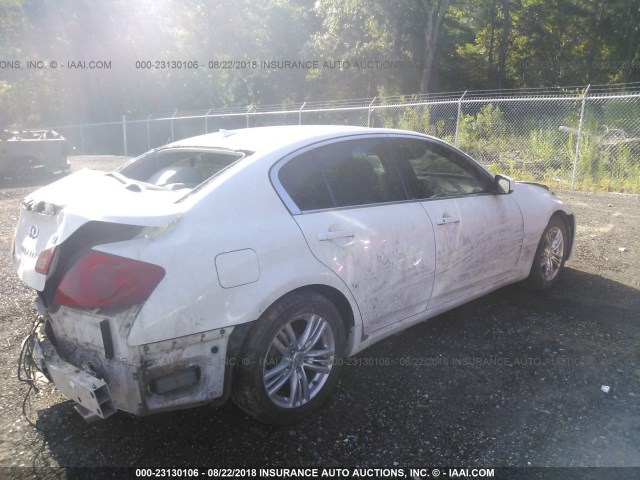 JN1CV6AP8BM301322 - 2011 INFINITI G37 SPORT WHITE photo 4