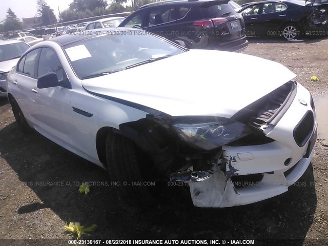 WBA6B4C56ED099004 - 2014 BMW 650 XI/GRAN COUPE WHITE photo 1