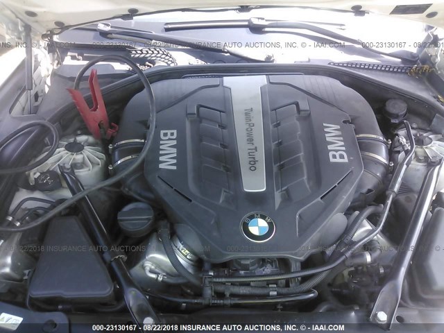 WBA6B4C56ED099004 - 2014 BMW 650 XI/GRAN COUPE WHITE photo 10