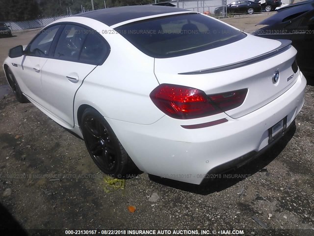 WBA6B4C56ED099004 - 2014 BMW 650 XI/GRAN COUPE WHITE photo 3