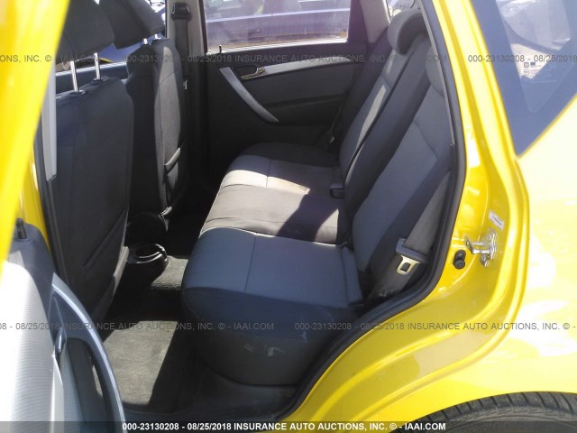 KL1TD6DE0BB126321 - 2011 CHEVROLET AVEO LS/LT YELLOW photo 8