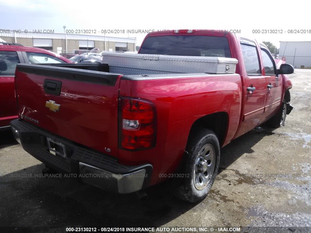 3GCPCREA5CG269624 - 2012 CHEVROLET SILVERADO C1500  LS RED photo 4