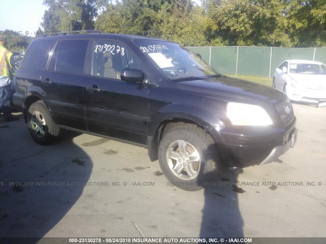 5FNYF18635B001698 - 2005 HONDA PILOT EXL BLACK photo 1