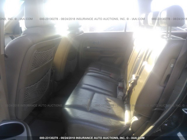 5FNYF18635B001698 - 2005 HONDA PILOT EXL BLACK photo 8