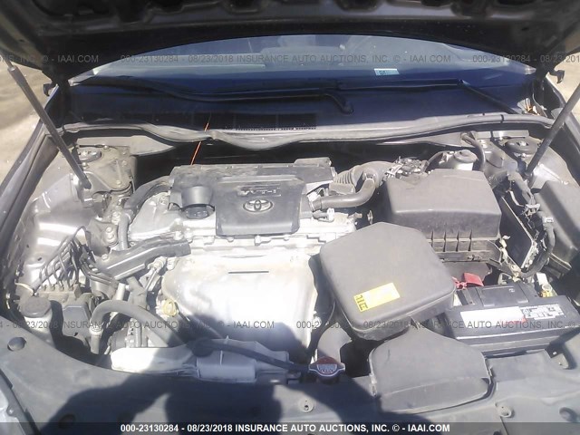 4T1BF1FK6FU894637 - 2015 TOYOTA CAMRY LE/XLE/SE/XSE GRAY photo 10