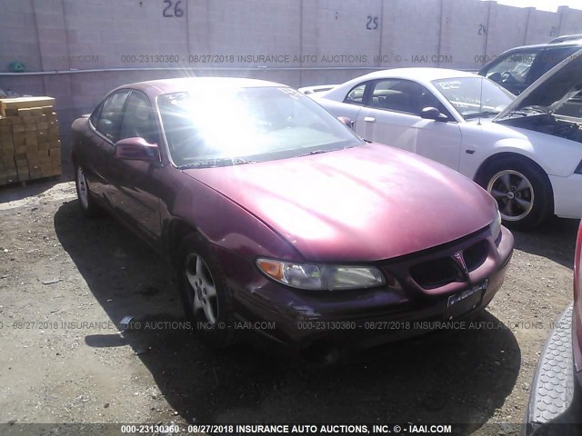 1G2WK52J12F234854 - 2002 PONTIAC GRAND PRIX SE BURGUNDY photo 1