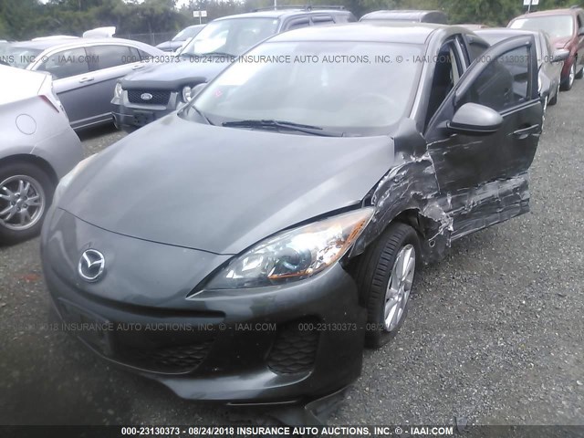 JM1BL1V80C1600438 - 2012 MAZDA 3 I BLACK photo 2