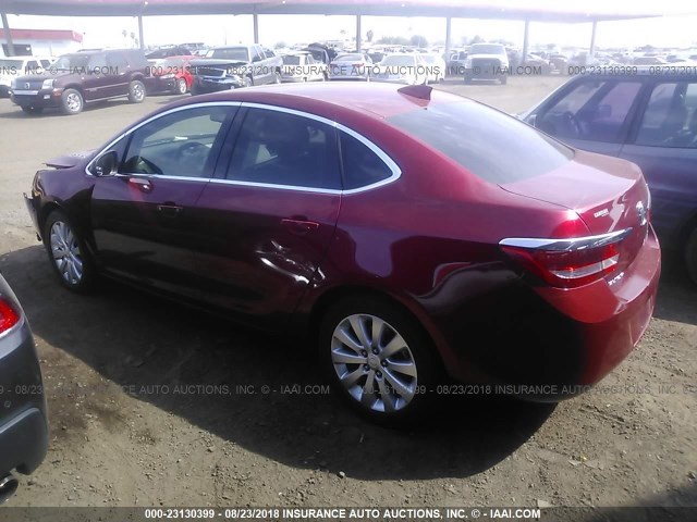 1G4PP5SKXF4156839 - 2015 BUICK VERANO RED photo 3