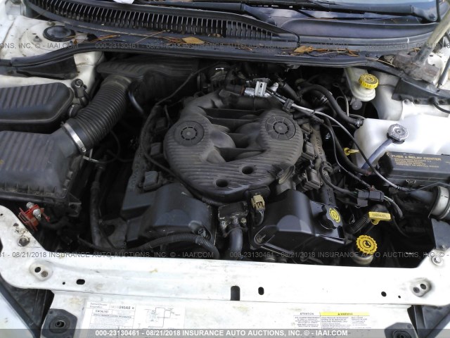 2B3HD46R73H552469 - 2003 DODGE INTREPID SE WHITE photo 10