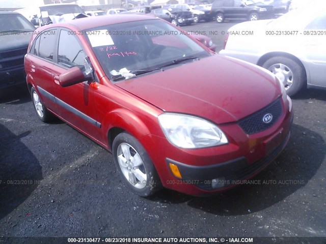 KNADE163476195258 - 2007 KIA RIO 5 SX ORANGE photo 1