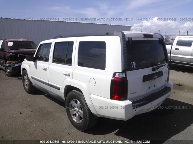 1J8HG48N28C241678 - 2008 JEEP COMMANDER SPORT Weiß Foto 3