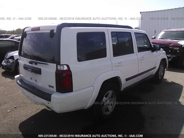 1J8HG48N28C241678 - 2008 JEEP COMMANDER SPORT Weiß Foto 4