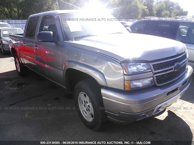 2GCEK13Z371105789 - 2007 CHEVROLET SILVERADO K1500 CLASSIC CREW CAB GRAY photo 1