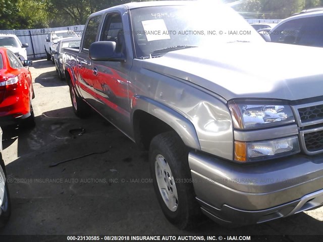 2GCEK13Z371105789 - 2007 CHEVROLET SILVERADO K1500 CLASSIC CREW CAB GRAY photo 6