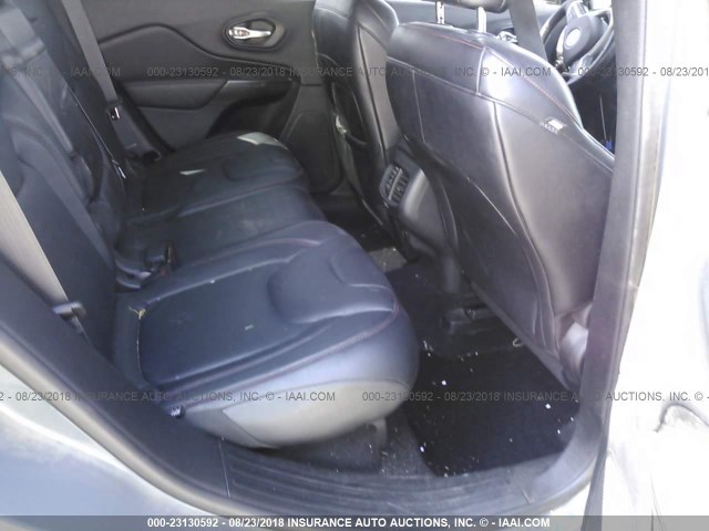 1C4PJMBB8EW198347 - 2014 JEEP CHEROKEE TRAILHAWK ნაცრისფერი ფოტო 8